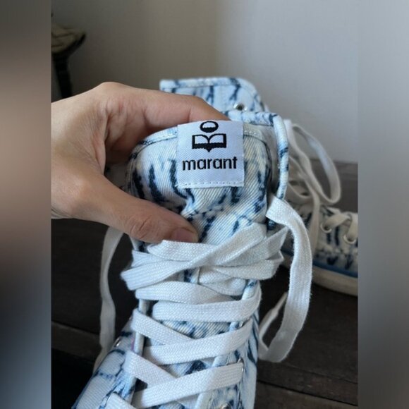 ISABEL MARANT tie-dye high-top sneakers Size 8 - Picture 12 of 14